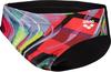 Arena VISUAL WAVES Badehose Herren - black-fluo red multi