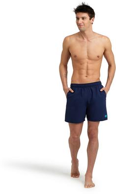 Rückansicht von Arena FUNDAMENTALS Badeshorts Herren navy-turquoise