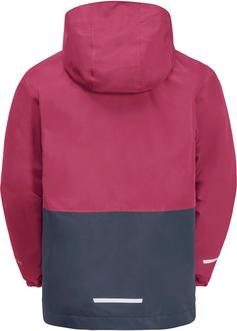 Rückansicht von Jack Wolfskin ICELAND 3IN1 Doppeljacke Kinder dark fuchsia