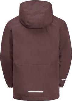 Rückansicht von Jack Wolfskin ICELAND 3IN1 Doppeljacke Kinder boysenberry