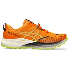 ASICS FUJI LITE 4 Trailrunning Schuhe Herren bright orange-neon lime