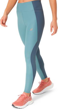 Rückansicht von ASICS NAGINO RUN 7/8-Lauftights Damen foggy teal tarmac