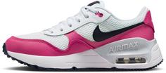 Rückansicht von Nike AIR MAX SYSTM GS Sneaker Kinder white-obsidian-fierce pink-pure platinum