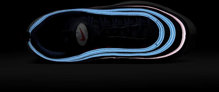 Nike Nike Air Max 97 Sneaker Herren - midnight navy-track red-obsidian - 7 | SportScheck