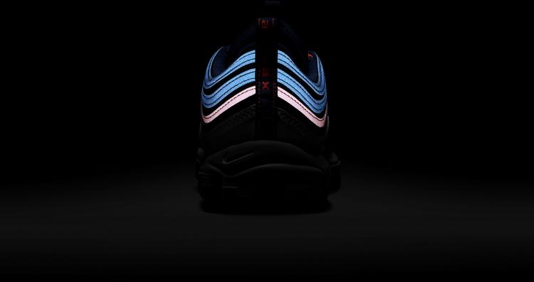 Nike Nike Air Max 97 Sneaker Herren - midnight navy-track red-obsidian - 8 | SportScheck