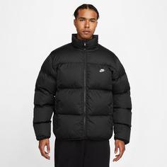 Rückansicht von Nike NSW Club Steppjacke Herren black-white