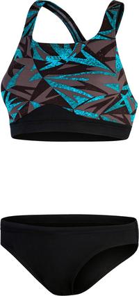 SPEEDO Eco Endurance+ Bikini Set Damen - black-bolt-dove grey