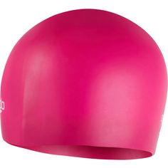 Rückansicht von SPEEDO MOULDED SILC CAP Badekappe electric pink