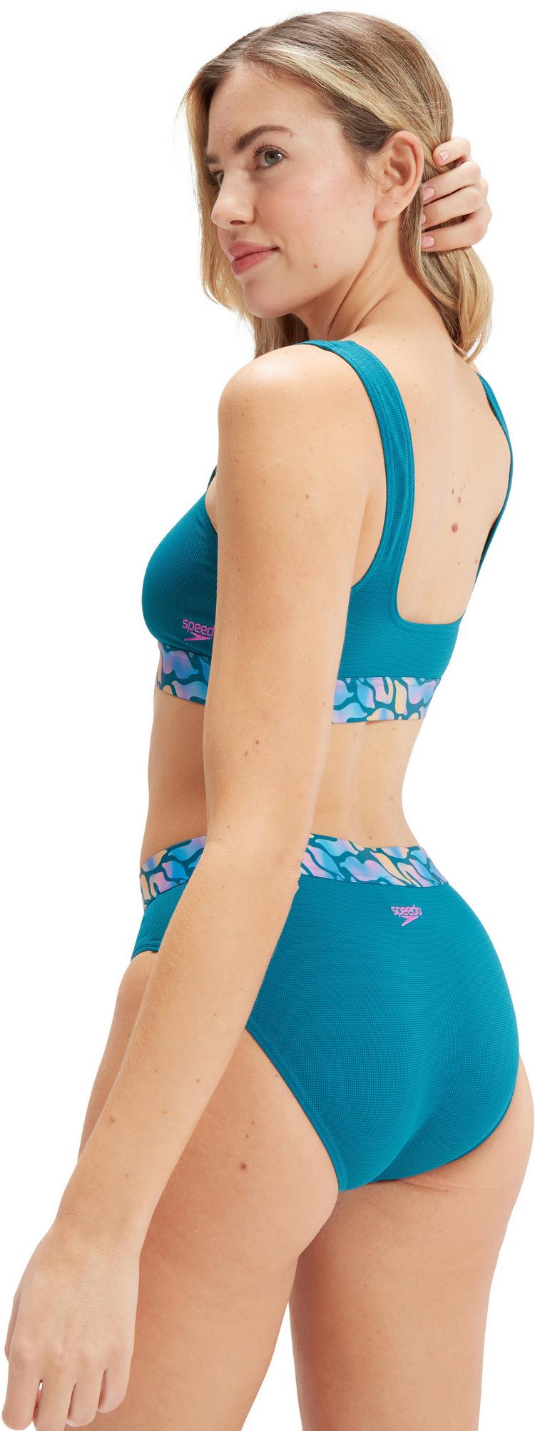 SPEEDO SPEEDO Eco Texture Stretch Nylon Bikini Set Damen - ocean depths - 1 | SportScheck