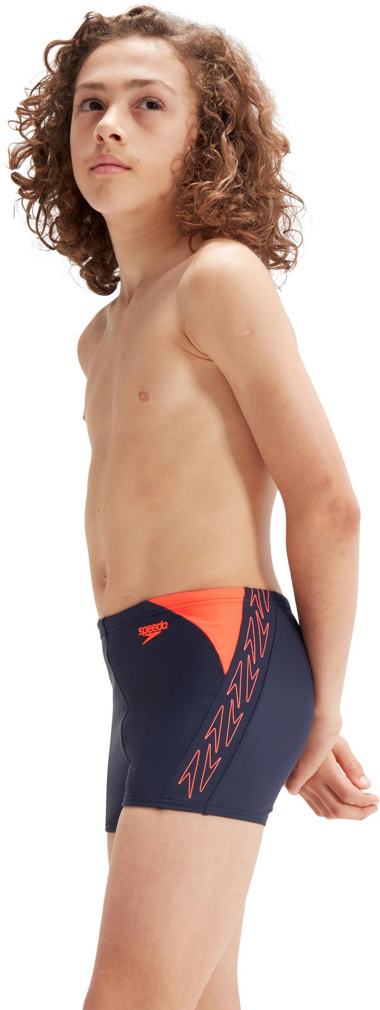 SPEEDO SPEEDO Hyper Boom Logo Splice Badehose Jungen - true navy-volcanic orange - 2 | SportScheck