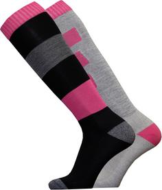 UphillSport Pallas Skisocken Damen grey-pink-black