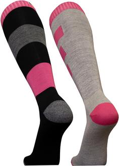 Rückansicht von UphillSport Pallas Skisocken Damen grey-pink-black