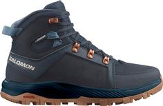 Salomon OUTCHILL TS CSWP Winterschuhe Damen carbon-carbon-bering sea