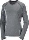 Salomon CROSS RUN Funktionsshirt Damen - deep black-heather