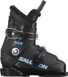 Salomon TEAM T2 Skischuhe Kinder black-race blue-white