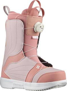 Salomon PEARL BOA Snowboard Boots Damen ash rose-lilac ash-white