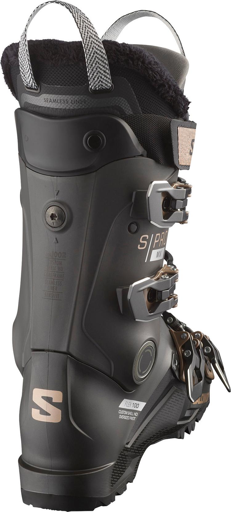 Salomon Salomon S/PRO MV 100 W GW Skischuhe Damen - beluga met.-pinkgold metall - 0 | SportScheck