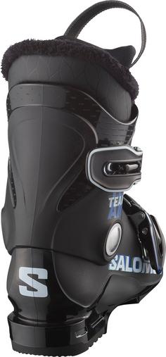 Rückansicht von Salomon TEAM T2 Skischuhe Kinder black-race blue-white