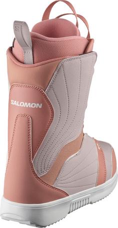 Rückansicht von Salomon PEARL BOA Snowboard Boots Damen ash rose-lilac ash-white