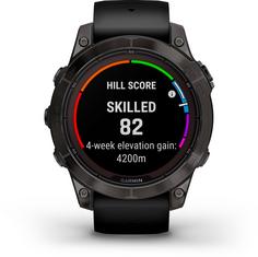 Rückansicht von Garmin FENIX 7 PRO SAPHIR SOLAR Sportuhr gray