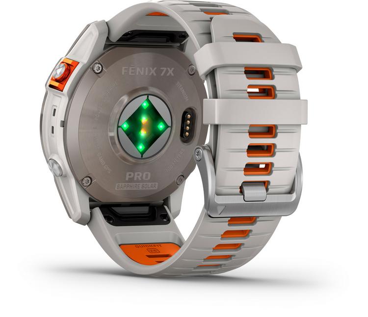 Garmin Garmin FENIX 7X PRO SAPHIR SOLAR Sportuhr - gray-orange - 2 | SportScheck