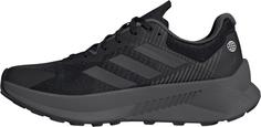 Rückansicht von adidas SOULSTRIDE FLOW Trailrunning Schuhe Herren black-gresix-impora