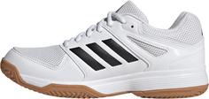 Rückansicht von adidas Speedcourt Volleyballschuh Hallenschuhe Herren Cloud White / Core Black / Gum