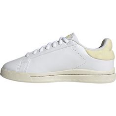 Rückansicht von adidas Court Silk Sneaker Damen ftwr white-ftwr white-almost yellow