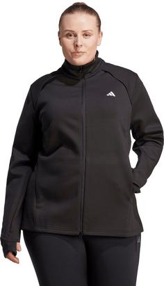 Rückansicht von adidas COVER-UP Trainingsjacke Damen black-white