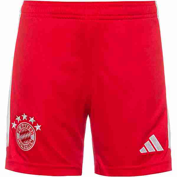 adidas FC Bayern München 23-24 Heim Fußballshorts Kinder red-white