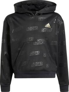 adidas BLUV Q4 Hoodie Kinder black-gold mt