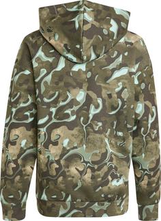 Rückansicht von adidas AOP Hoodie Kinder semi flash aqua-sand strata-silver green-olive strata