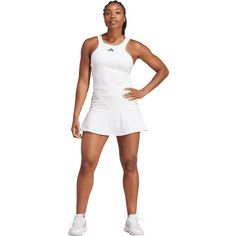 Rückansicht von adidas Tenniskleid Damen white