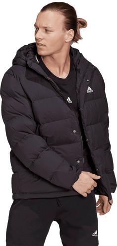 Rückansicht von adidas Helionic Steppjacke Herren black