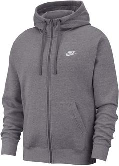 Nike Club Sweatjacke Herren charcoal heathr-anthracite-white