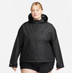 Rückansicht von Nike FAST DRI FIT Laufjacke Damen black-black-reflective silv