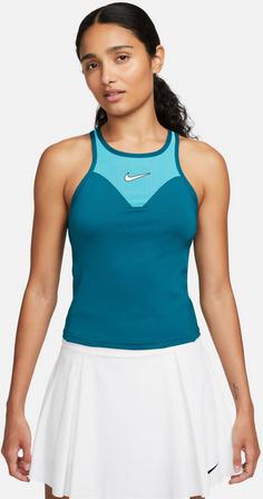 Rückansicht von Nike Slam NY Funktionstank Damen geode teal-teal nebula-geode teal-white