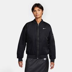 Rückansicht von Nike Varsity Bomberjacke Damen black-black-white