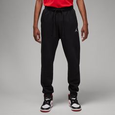 Rückansicht von Nike Essentiel Jumpman Sweathose Herren black-white