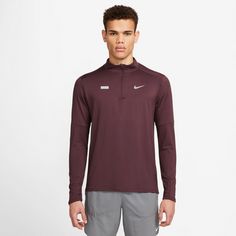 Rückansicht von Nike ELMNT FLASH Funktionsshirt Herren night maroon-reflective silv