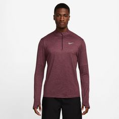 Rückansicht von Nike Elmnt Funktionsshirt Herren night maroon-cedar-htr-reflective silv