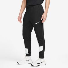 Rückansicht von Nike M NK DF FLC PANT TAPER ENERGY Trainingshose Herren black-summit white