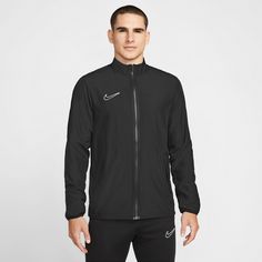 Rückansicht von Nike Academy23 Trainingsjacke Herren black-black-white
