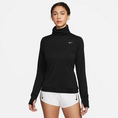 Rückansicht von Nike SWIFT ELMNT Funktionsshirt Damen black-reflective silv