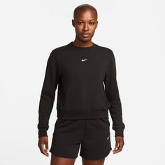 Rückansicht von Nike Dri-FIT ONE Funktionssweatshirt Damen black-white