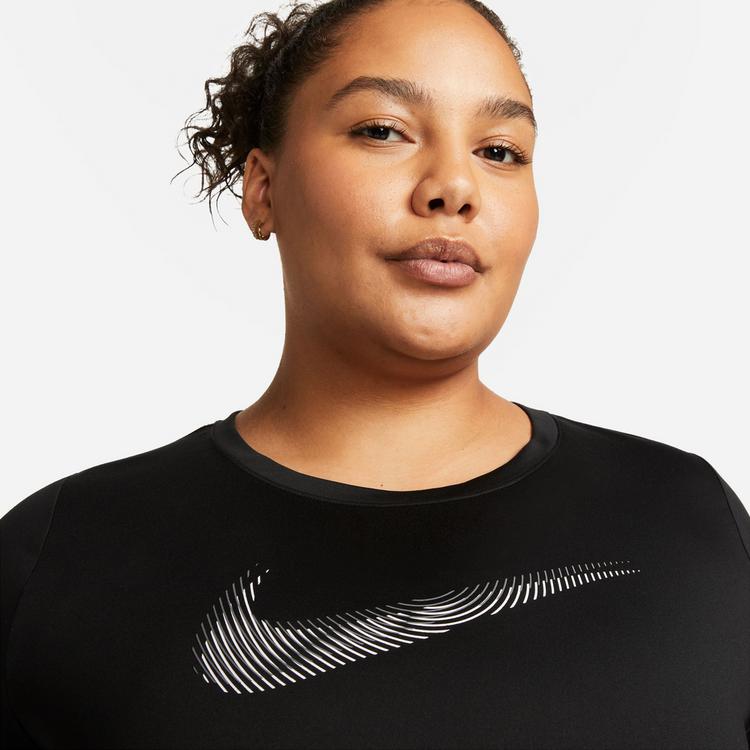 Nike Nike DRI FIT SWOOSH Funktionsshirt Damen - black-cool grey - 2 | SportScheck