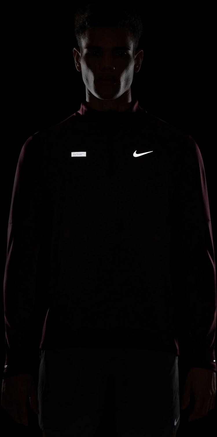 Nike Nike ELMNT FLASH Funktionsshirt Herren - night maroon-reflective silv - 3 | SportScheck