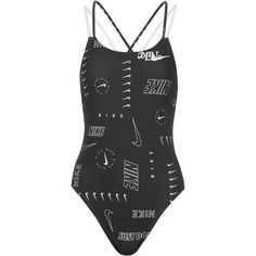 Nike MODERN SPIDERBACK ON Schwimmanzug Damen black