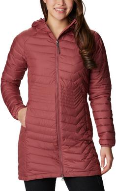 Rückansicht von Columbia Powder Lite Steppmantel Damen beetroot