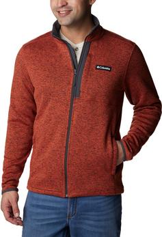 Rückansicht von Columbia Sweater Weather Fleecejacke Herren warp red heather